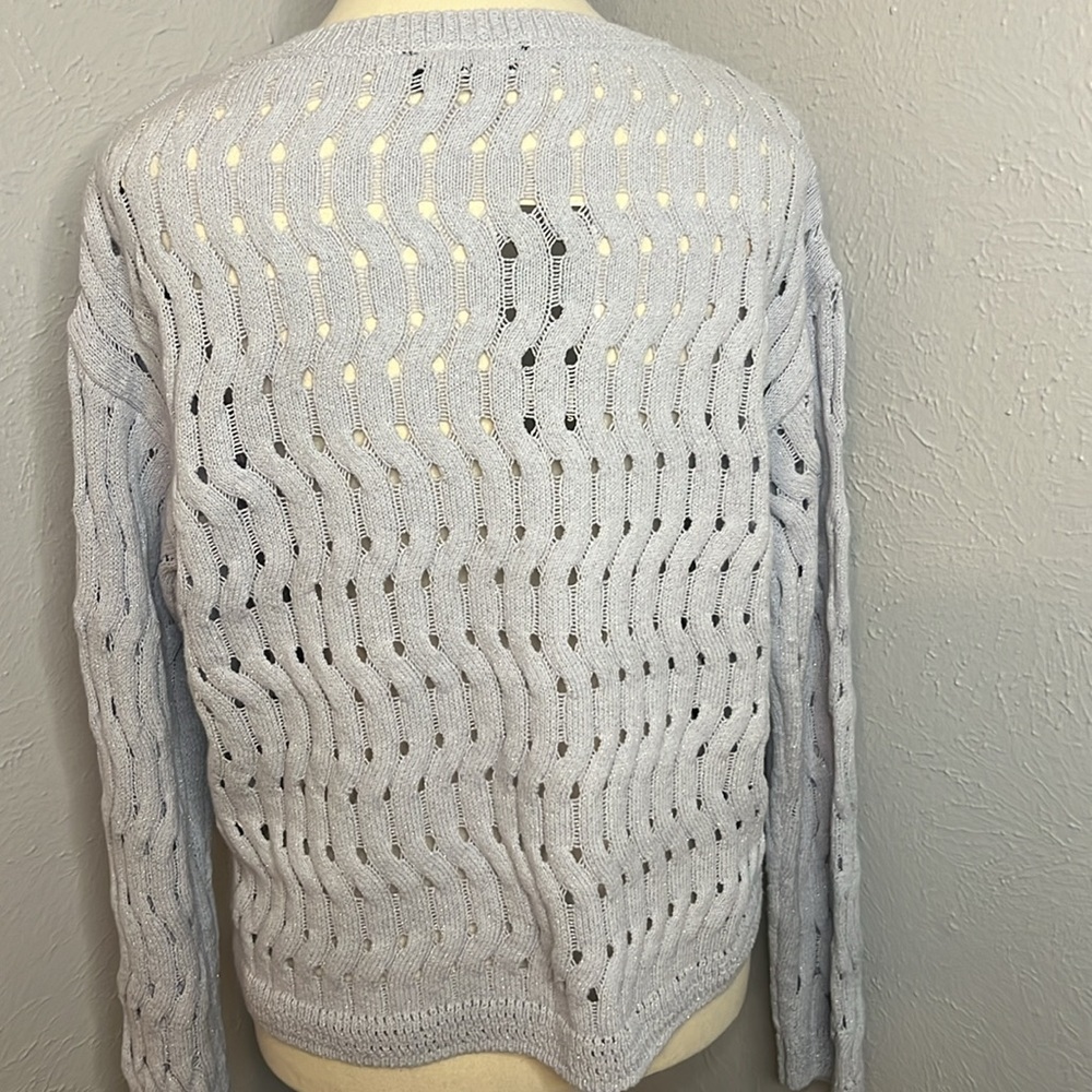 DKNY Jeans Blue Gray Sweater - NWT - Retails $79 - Picture 4 of 7